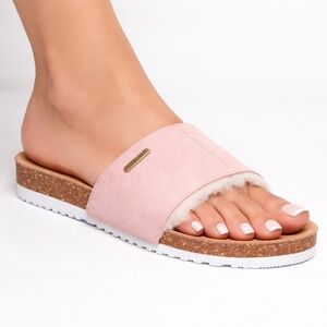 BEARPAW Bettina Slide Sandal Blush Pink